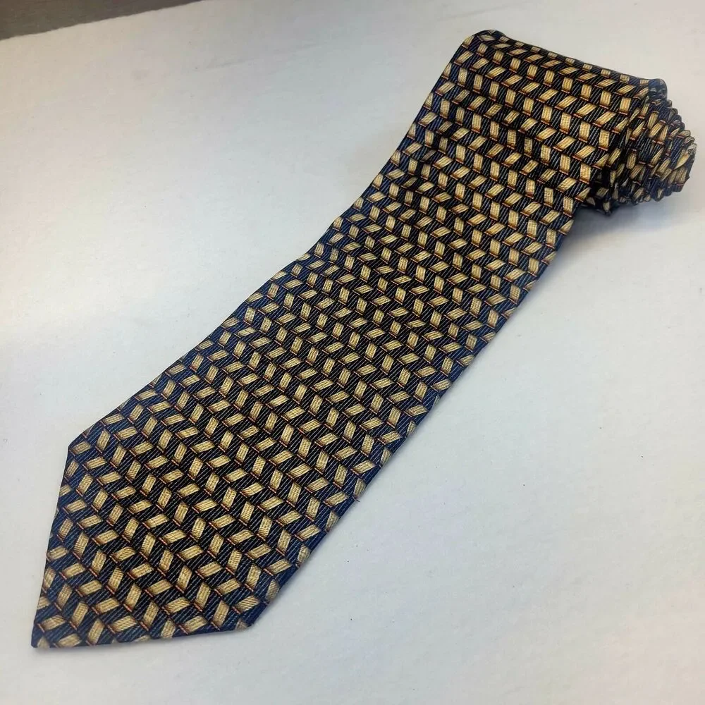 Ermenegildo Zegna Men's Silk Neck Tie, Hand Made‎ in Italy, 59.5